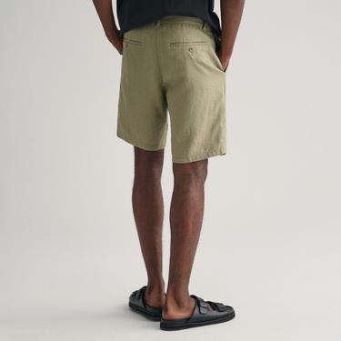  GANT Erkek Yeşil Relaxed Fit Keten Şort