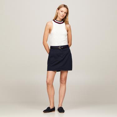  Tommy Hilfiger Kadın Mavi Etek