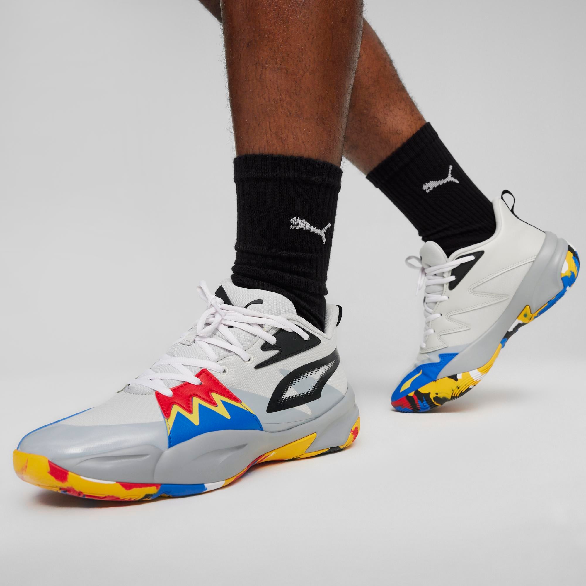 Puma Puma Genetics Erkek Gri Basketbol Ayakkabısı Sneaker | FashFed Gri - 4. görsel