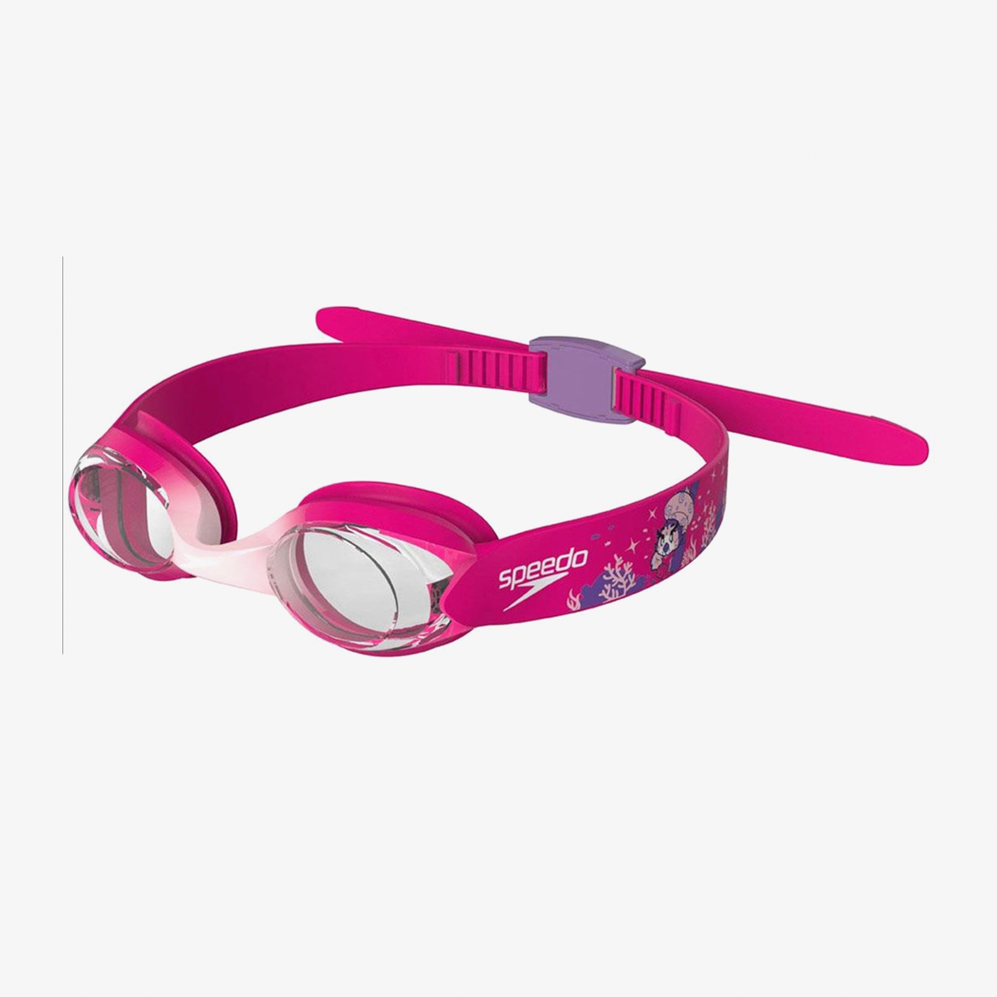 Speedo Illusion Çocuk Pembe Yüzücü Gözlüğü