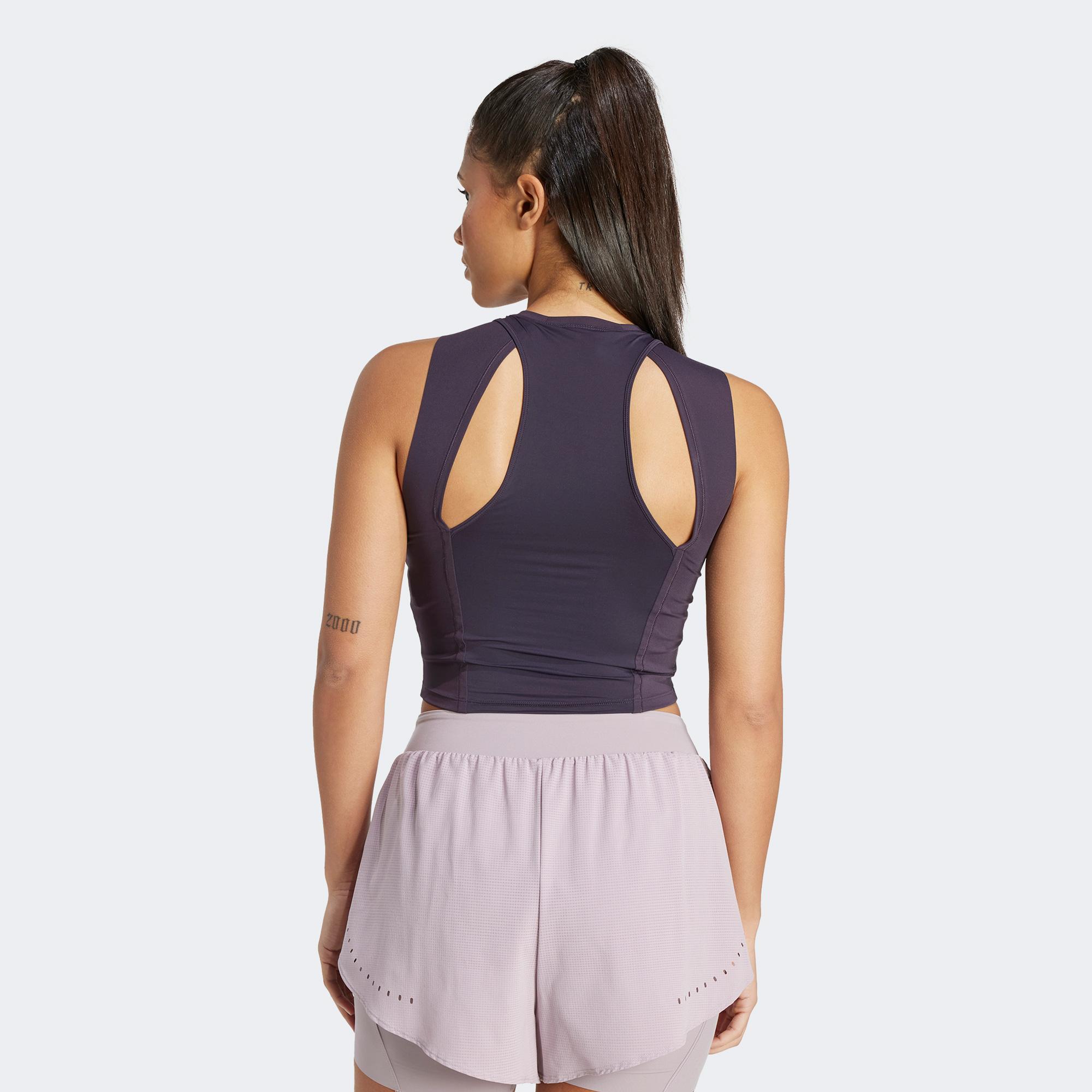 adidas Elev Hiit Tk Kadın Mor Antrenman Bra