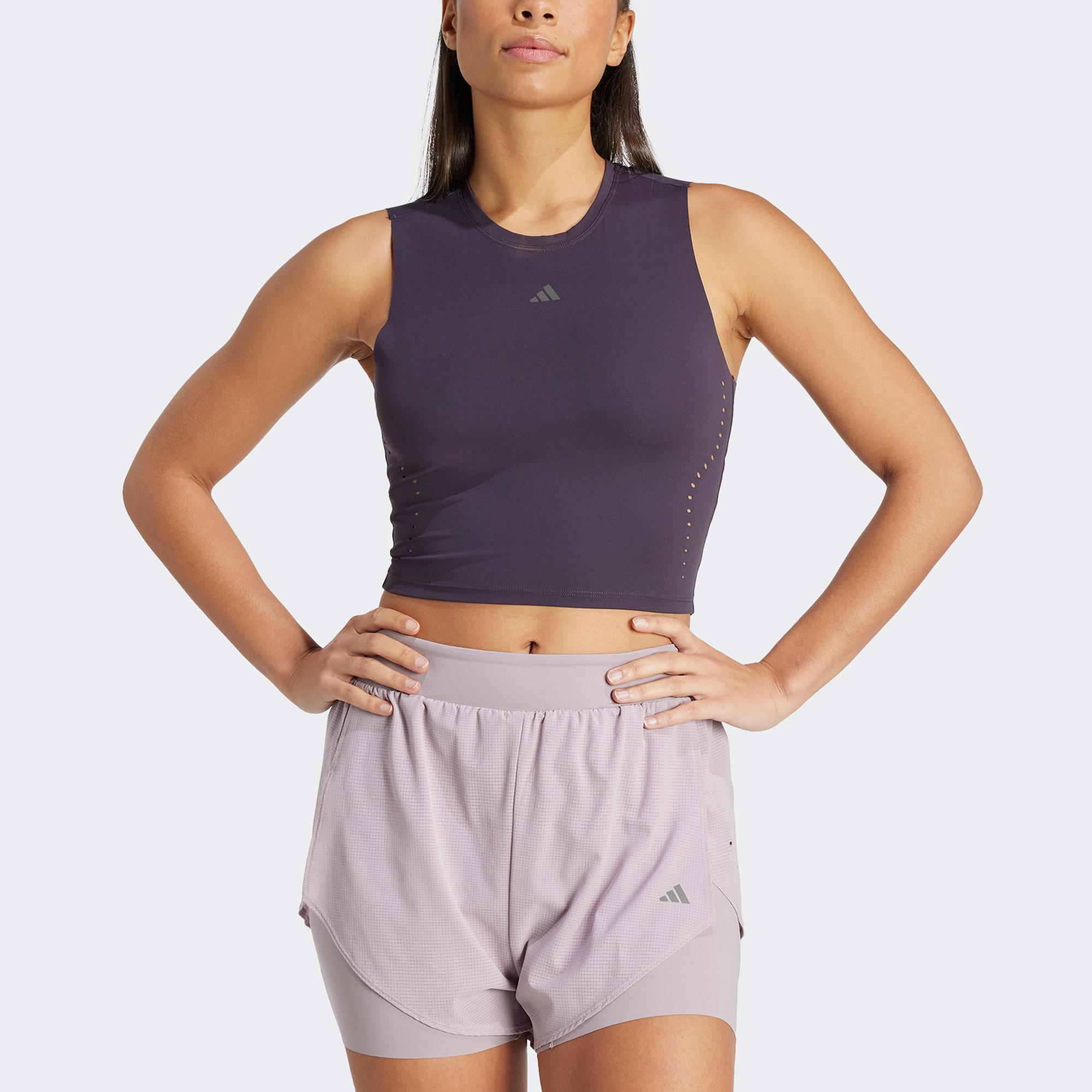adidas Elev Hiit Tk Kadın Mor Antrenman Bra