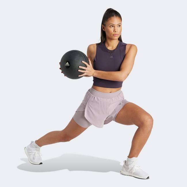  adidas Elev Hiit Tk Kadın Mor Antrenman Bra