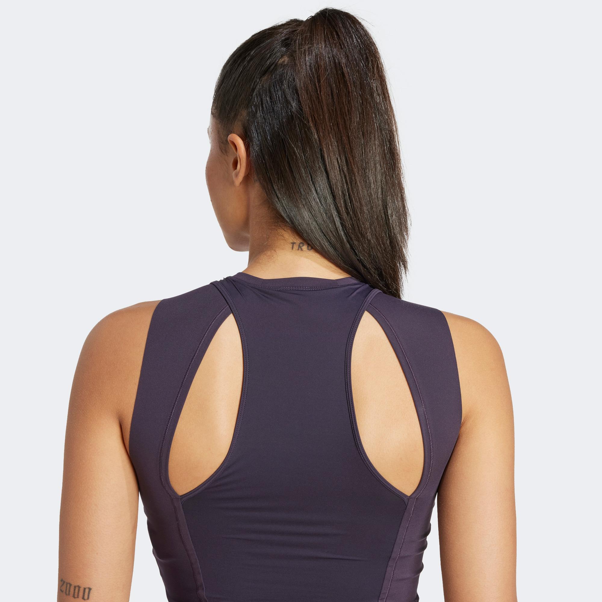 adidas Elev Hiit Tk Kadın Mor Antrenman Bra