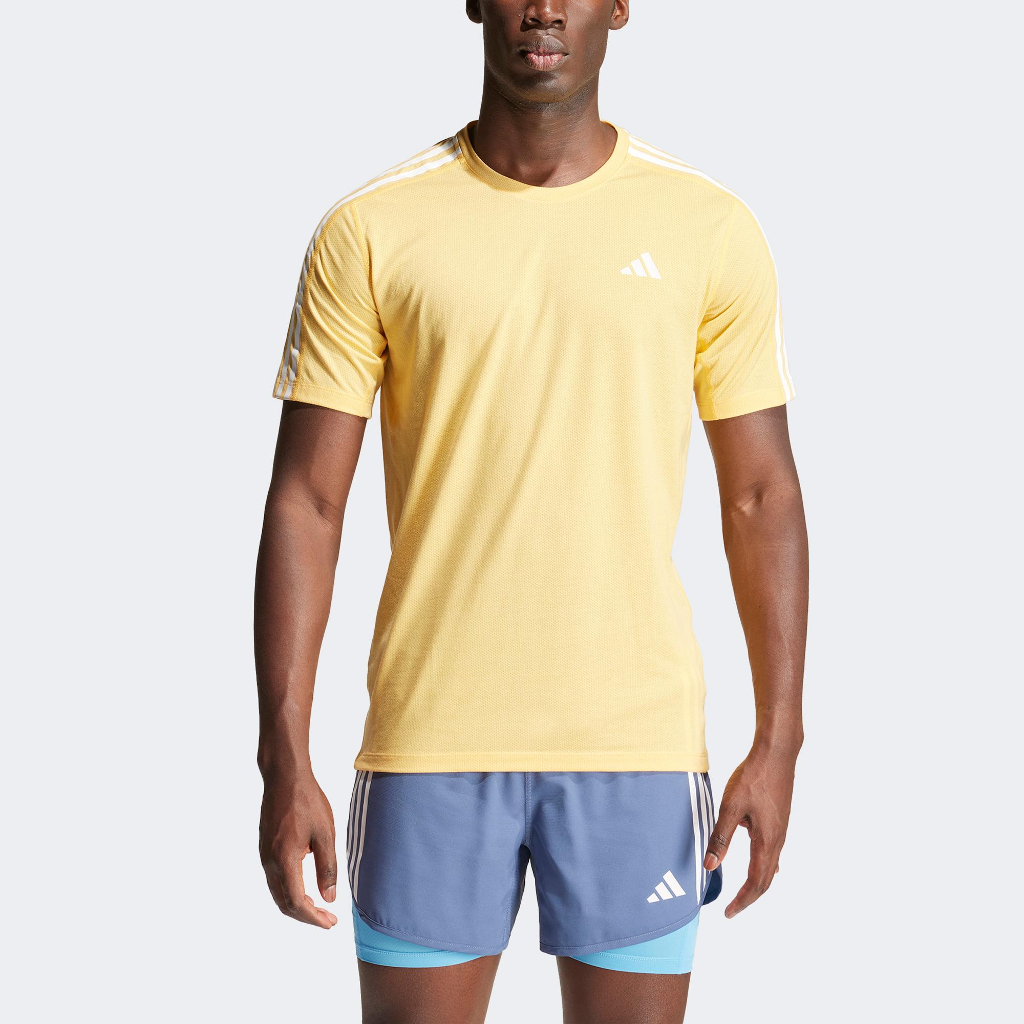 adidas Otr E 3S Tee Erkek Sarı Koşu T-Shirt