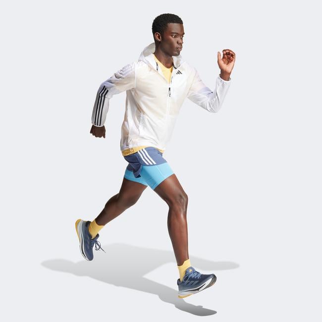  adidas Otr E 3S 2İn1 S Erkek Mavi Koşu Şortu