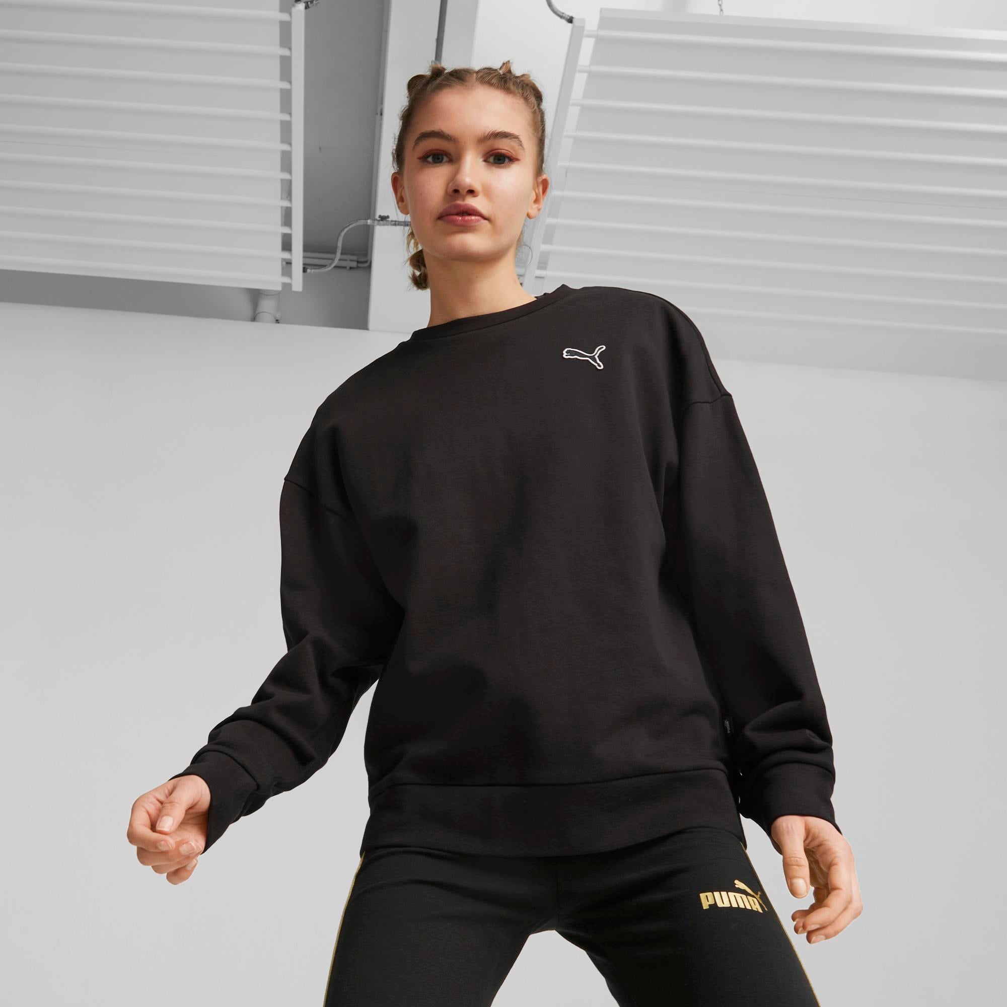  Puma Better Essentıals Crew Kadın Siyah Sweatshirt