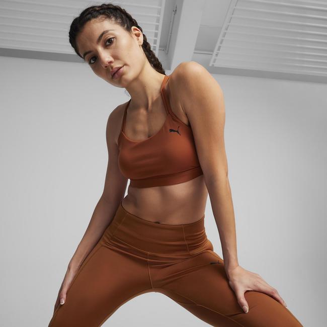 Puma 4Keeps Ultrabare Strappy Bra Kadın Kahverengi Antrenman Bra