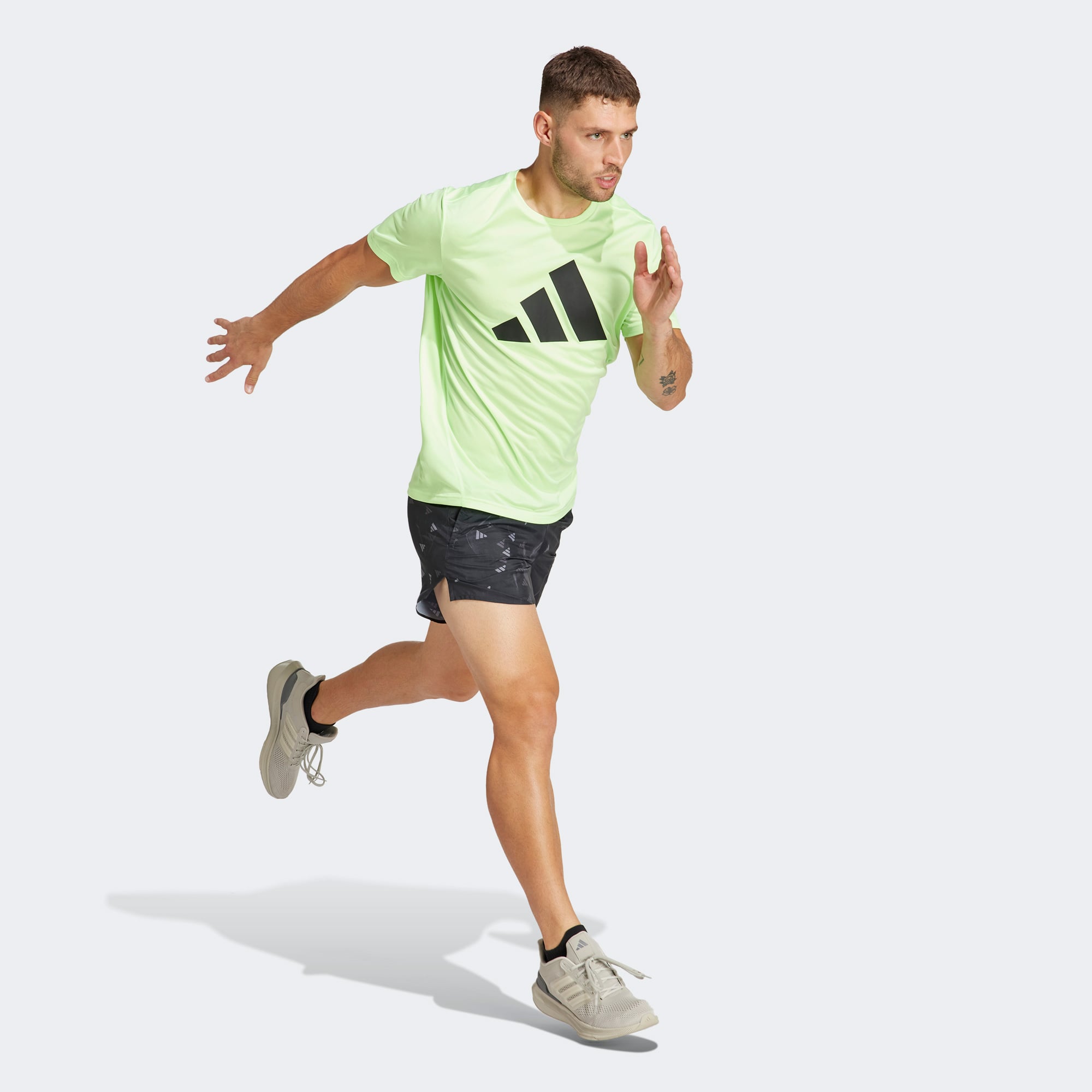  adidas Run It Bl Short Erkek Siyah Koşu Şortu