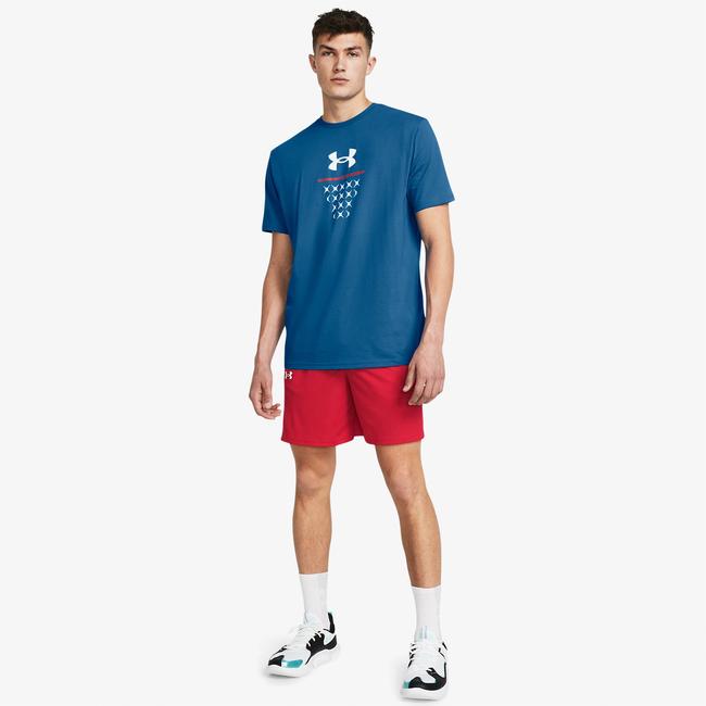  Under Armour Baseline Erkek Kırmızı Şort