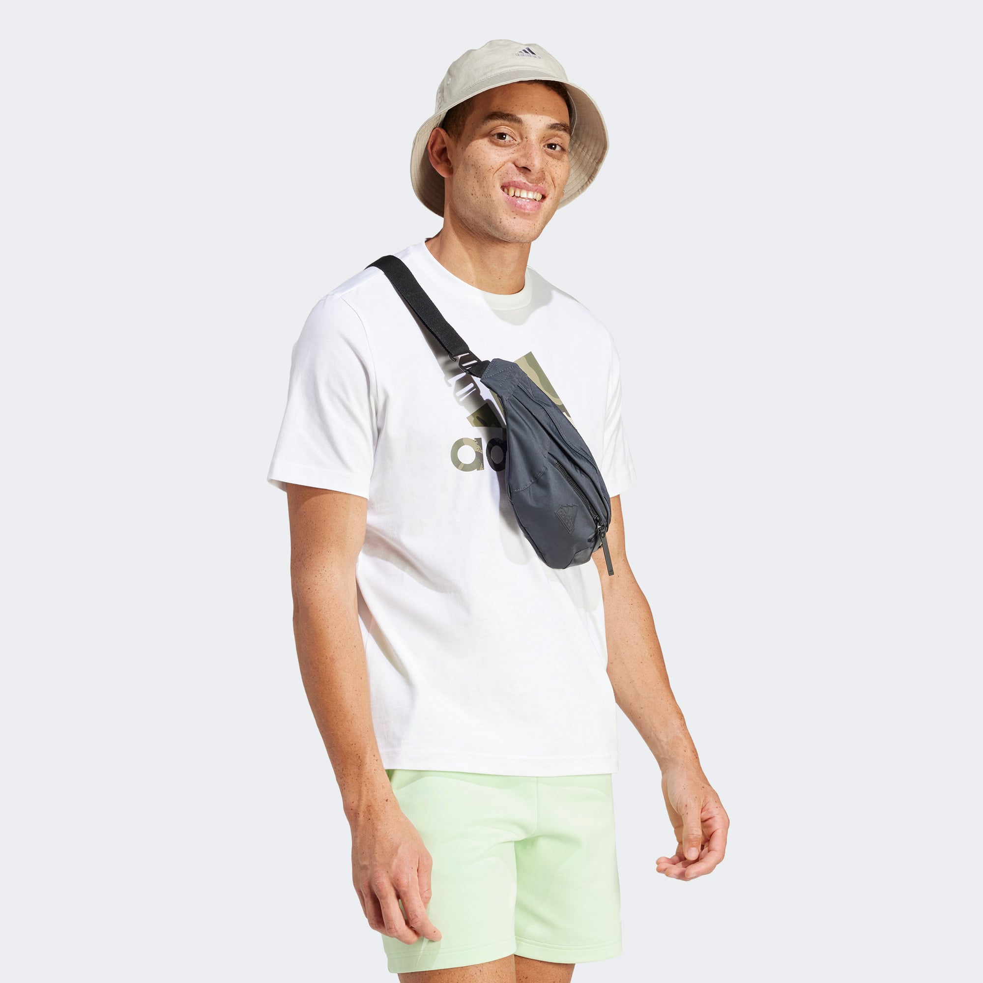  adidas Camo G T 1 Erkek Beyaz Günlük T-Shirt