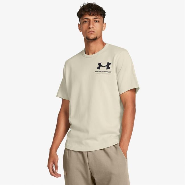  Under Armour Rival Terry Erkek Bej Günlük Antrenman T-Shirt