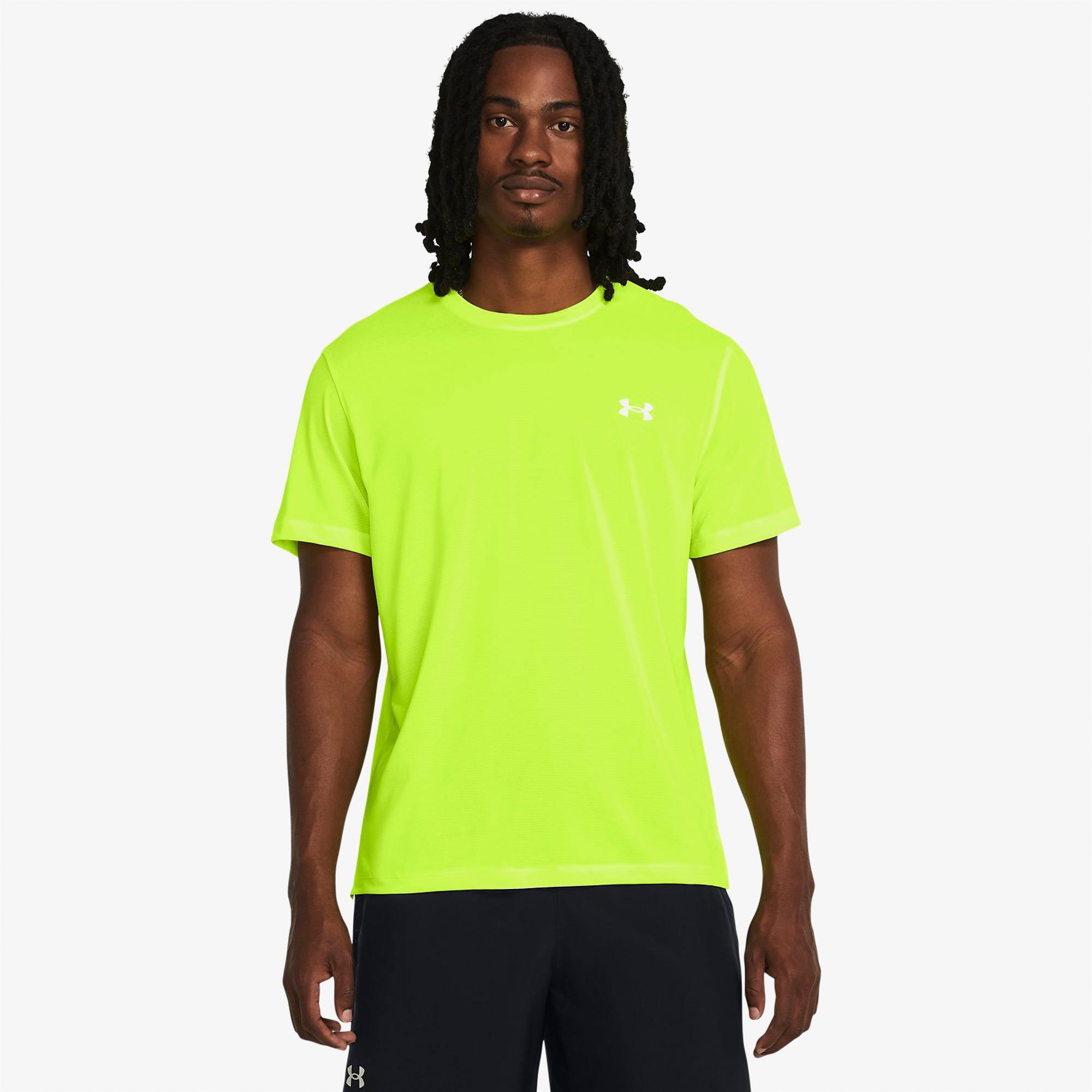 Under Armour Launch Erkek Sarı Antrenman T-Shirt