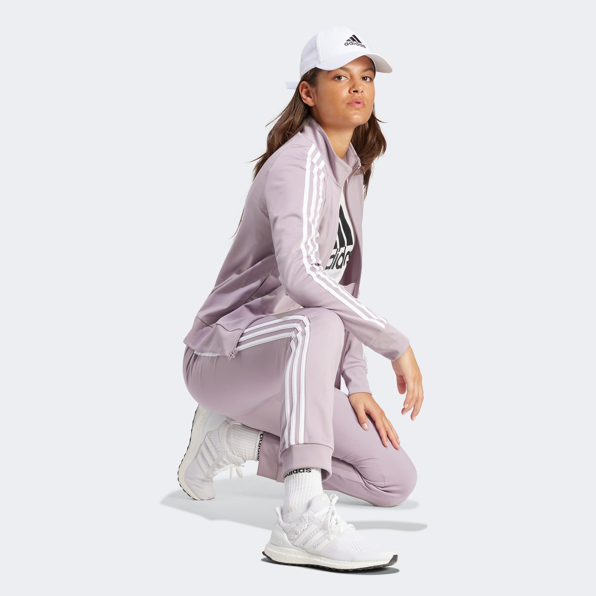 adidas W 3S Tp Tric Kadın Mor Günlük Eşofman Altı