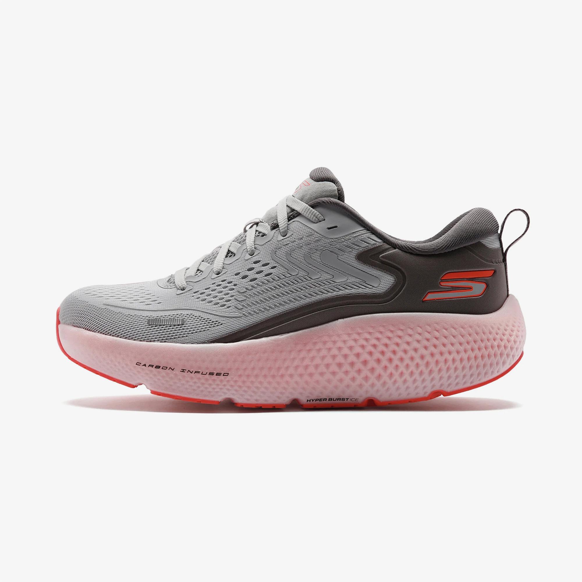 Skechers Go Run Max Road 6 Erkek Gri Koşu Ayakkabısı