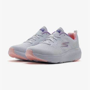  Skechers Go Run Elevate Double Time Kadın Beyaz Koşu Ayakkabısı