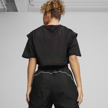  Puma Fıt Move Mesh Crop Tee Kadın Siyah T-Shirt