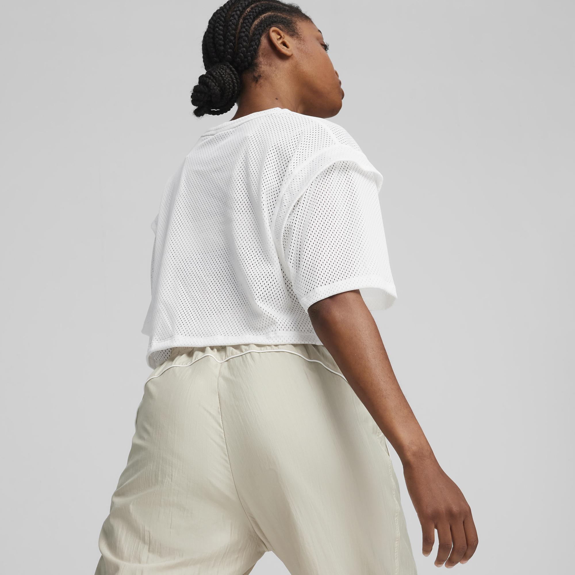 Puma Fit Move Mesh Kadın Beyaz T-Shirt