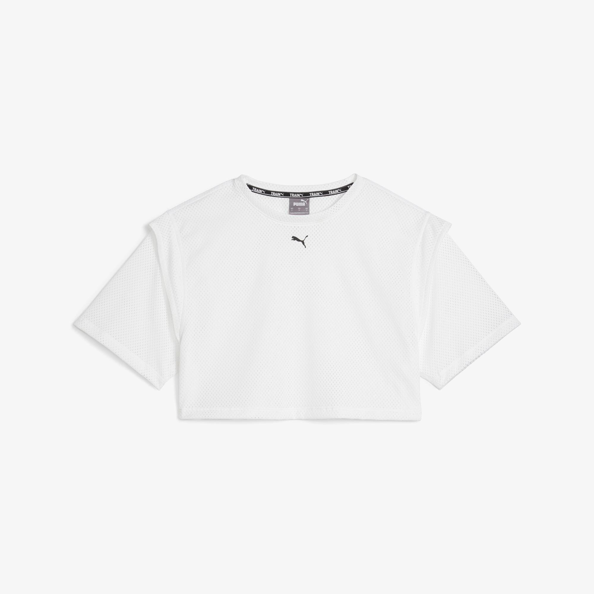 Puma Fit Move Mesh Kadın Beyaz T-Shirt