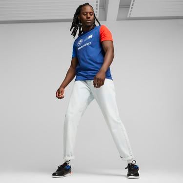  Puma Bmw Mms Ess Logo Unisex Mavi Günlük T-Shirt