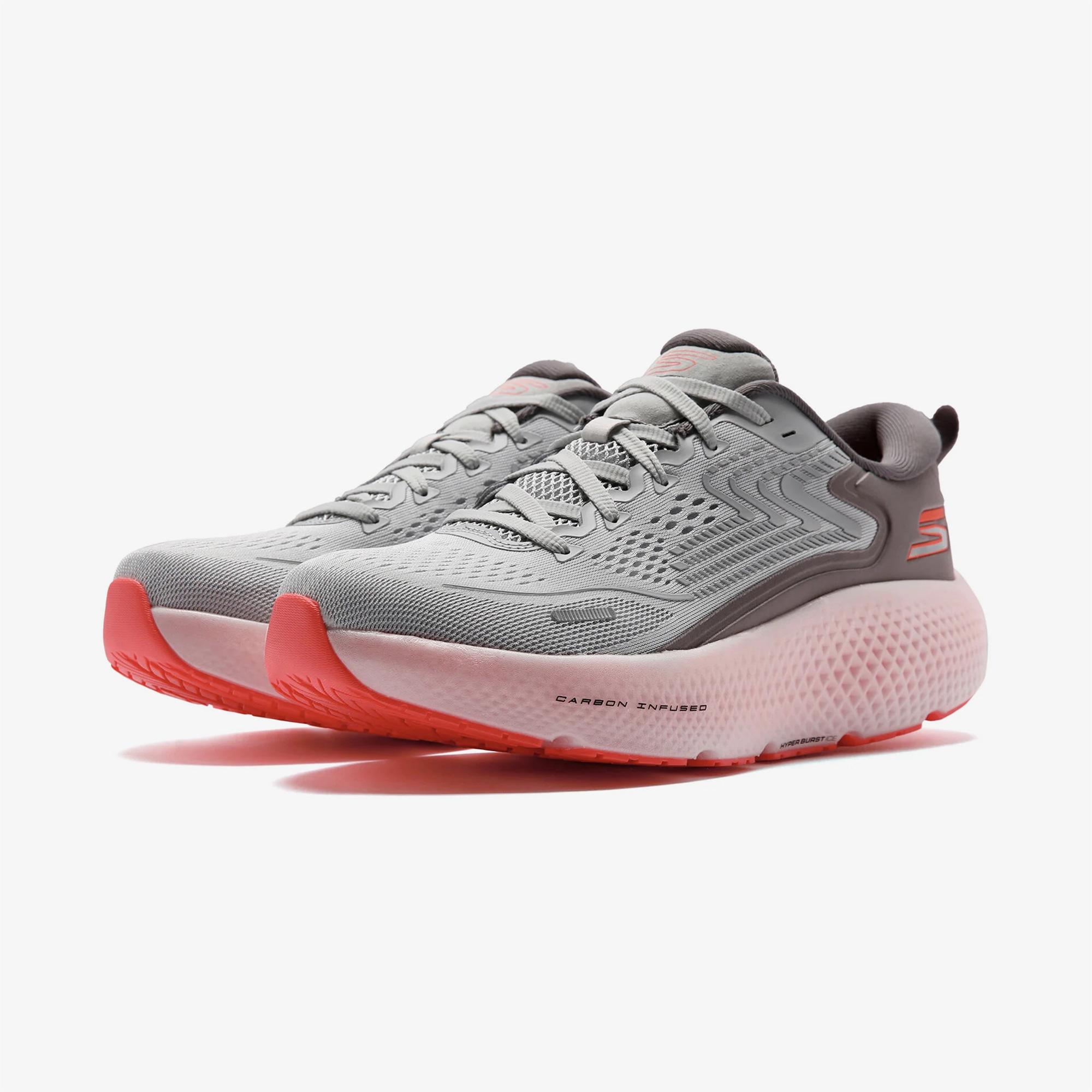 Skechers Go Run Max Road 6 Erkek Gri Koşu Ayakkabısı