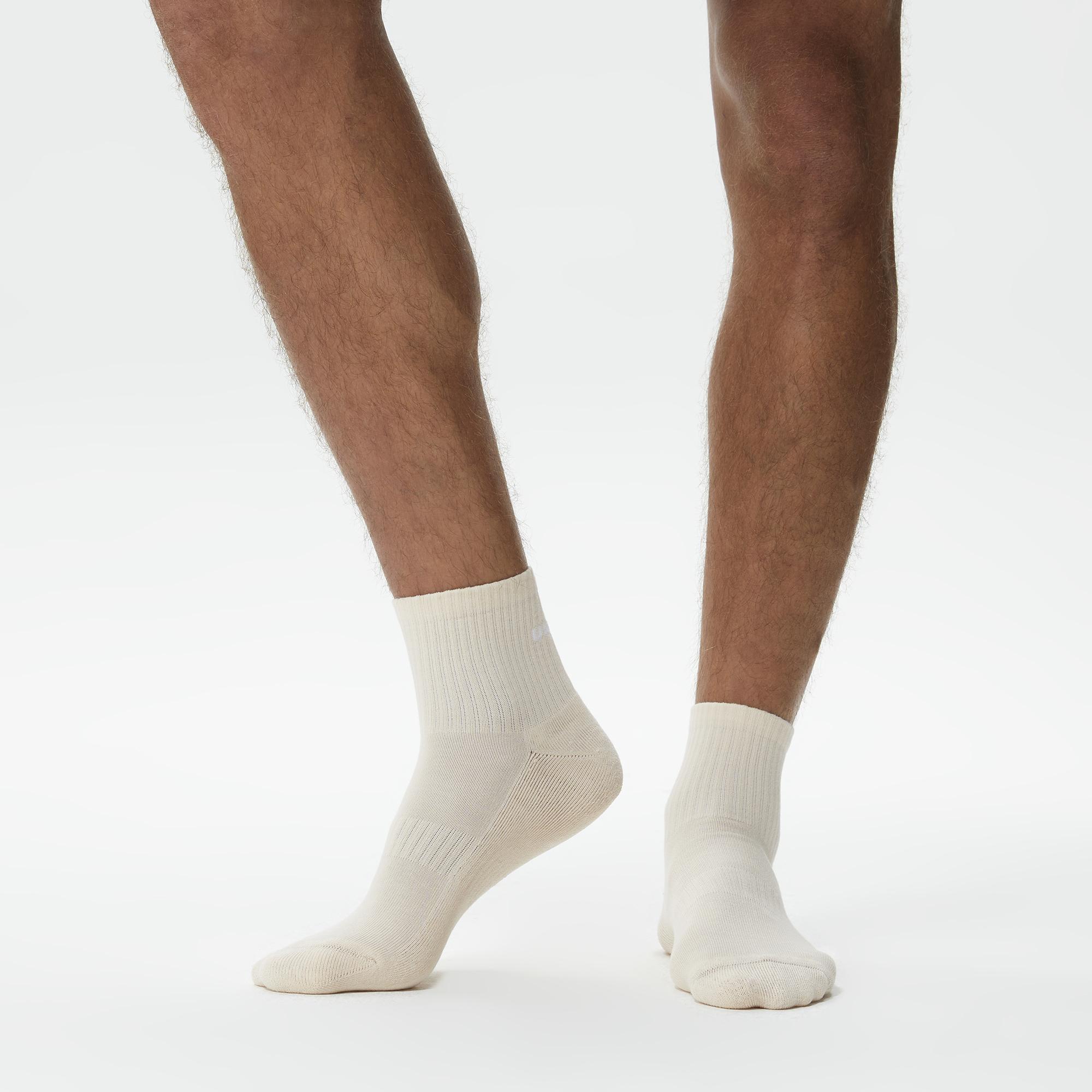 UNITED4 Erkek Gri/Krem 2'li Çorap