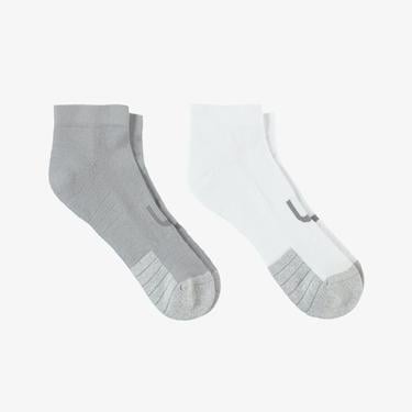 UNITED4 Kadın Beyaz/Gri 2'li Çorap