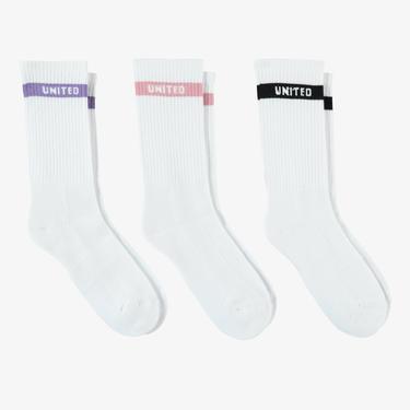  United Kadın Beyaz Çorap
