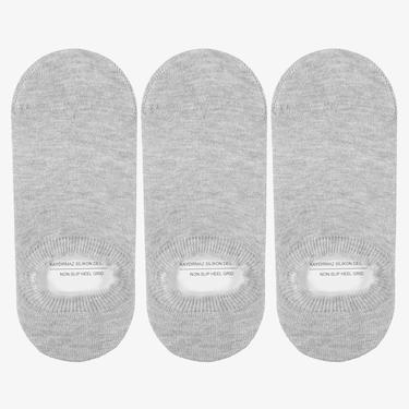  UNITED4 Core Kadın Gri 3'lü Çorap