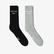 UNITED4 Core Erkek Gri/Siyah 2'li Çorap