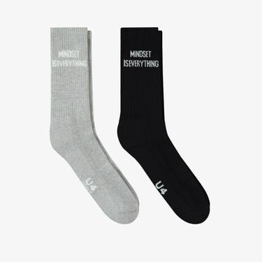  UNITED4 Core Unisex Renkli 2'li Çorap