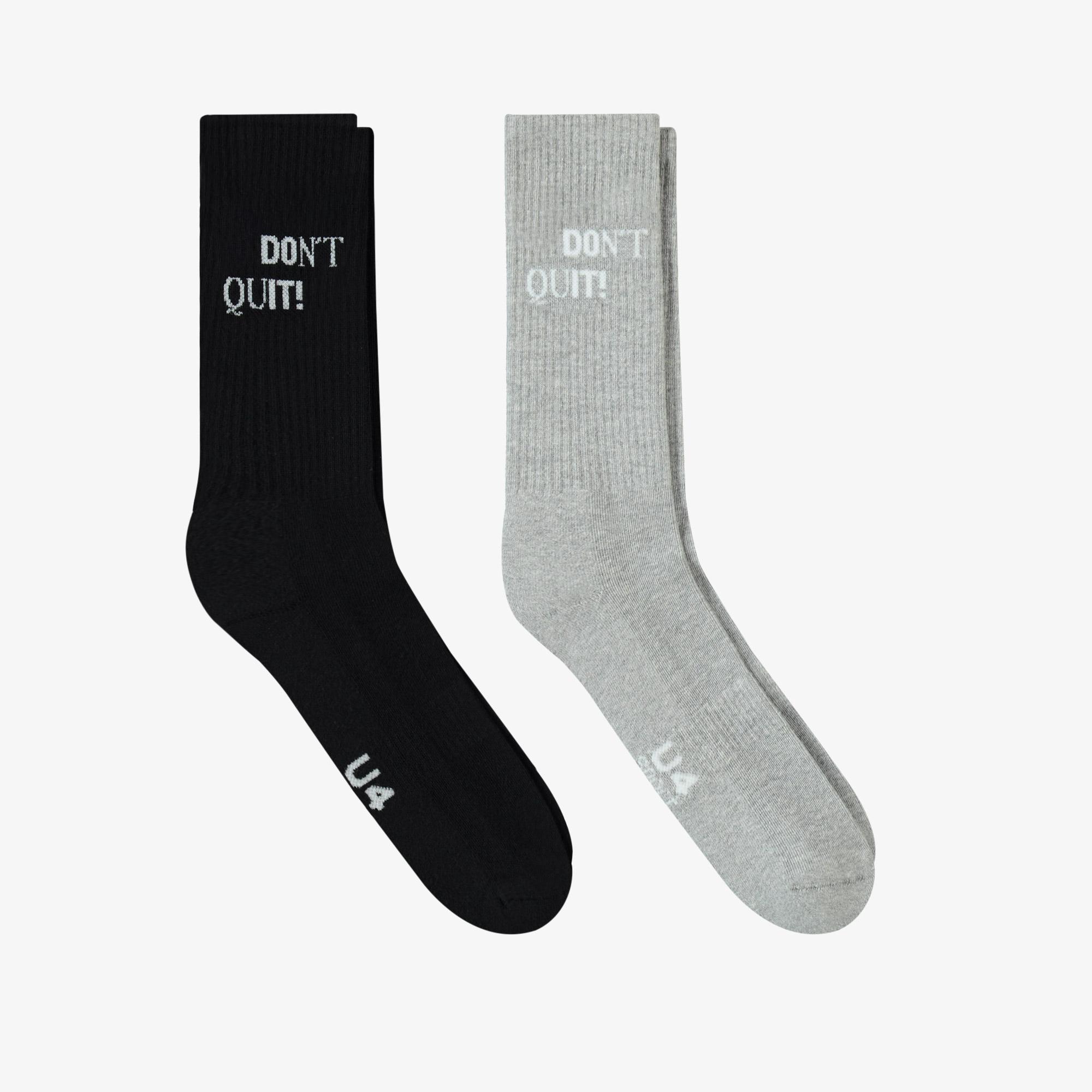 UNITED4 Core Erkek Siyah/Gri 2'li Çorap