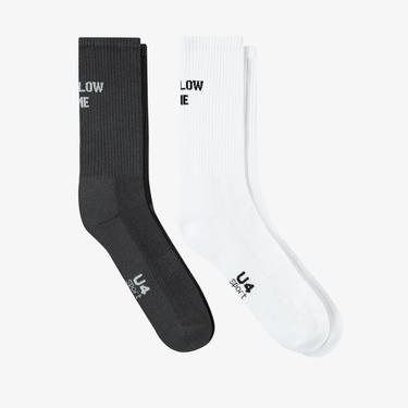  UNITED4 Core Unisex Renkli 2'li Çorap