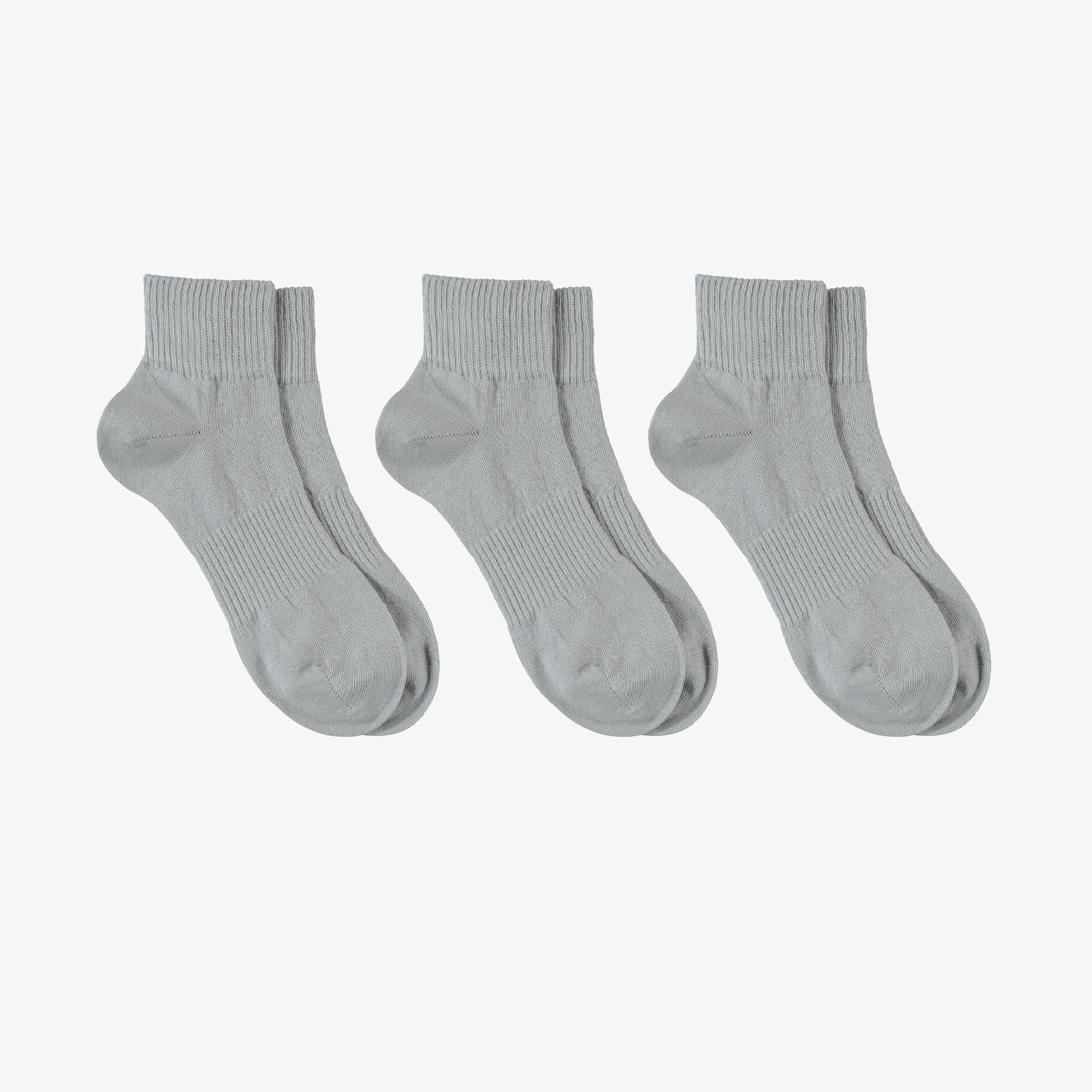 UNITED4 Core Unisex Gri 3'lü Çorap