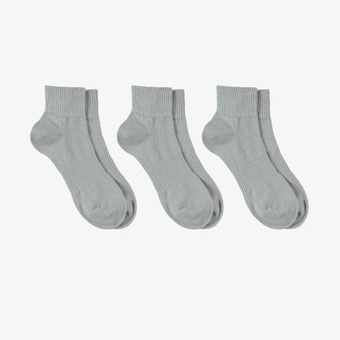  UNITED4 Core Unisex Gri 3'lü Çorap