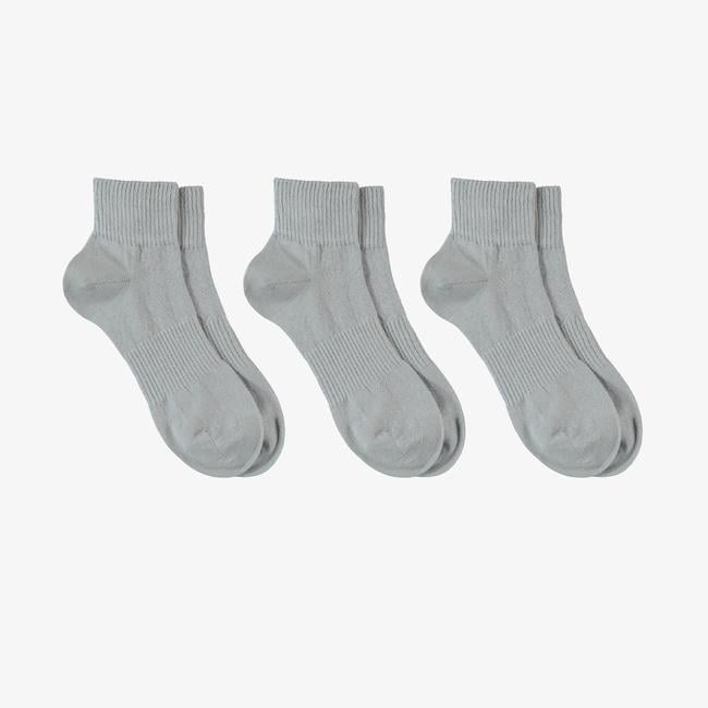  UNITED4 Core Unisex Gri 3'lü Çorap