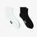 UNITED4 Unisex Siyah/Beyaz 2'li Çorap
