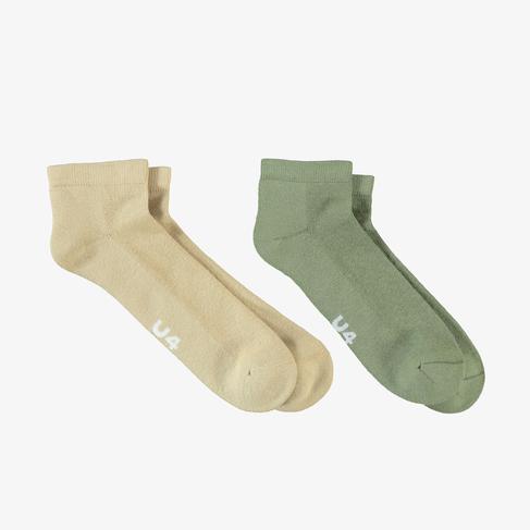  UNITED4 Street Ankle Unisex Kahverengi/Haki 2'li Çorap