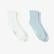 UNITED4 Street Essentials Mid-Crew Unisex Mavi/Beyaz 2'li Çorap