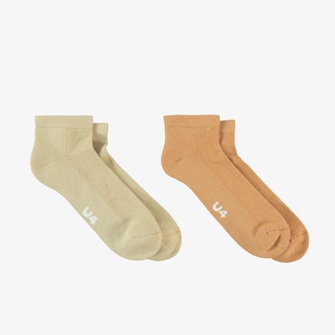  UNITED4 Street Ankle Unisex Kahverengi 2'li Çorap