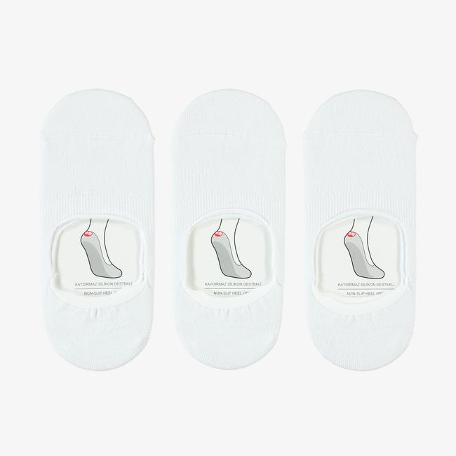  UNITED4 Kadın Beyaz 3'lü Çorap
