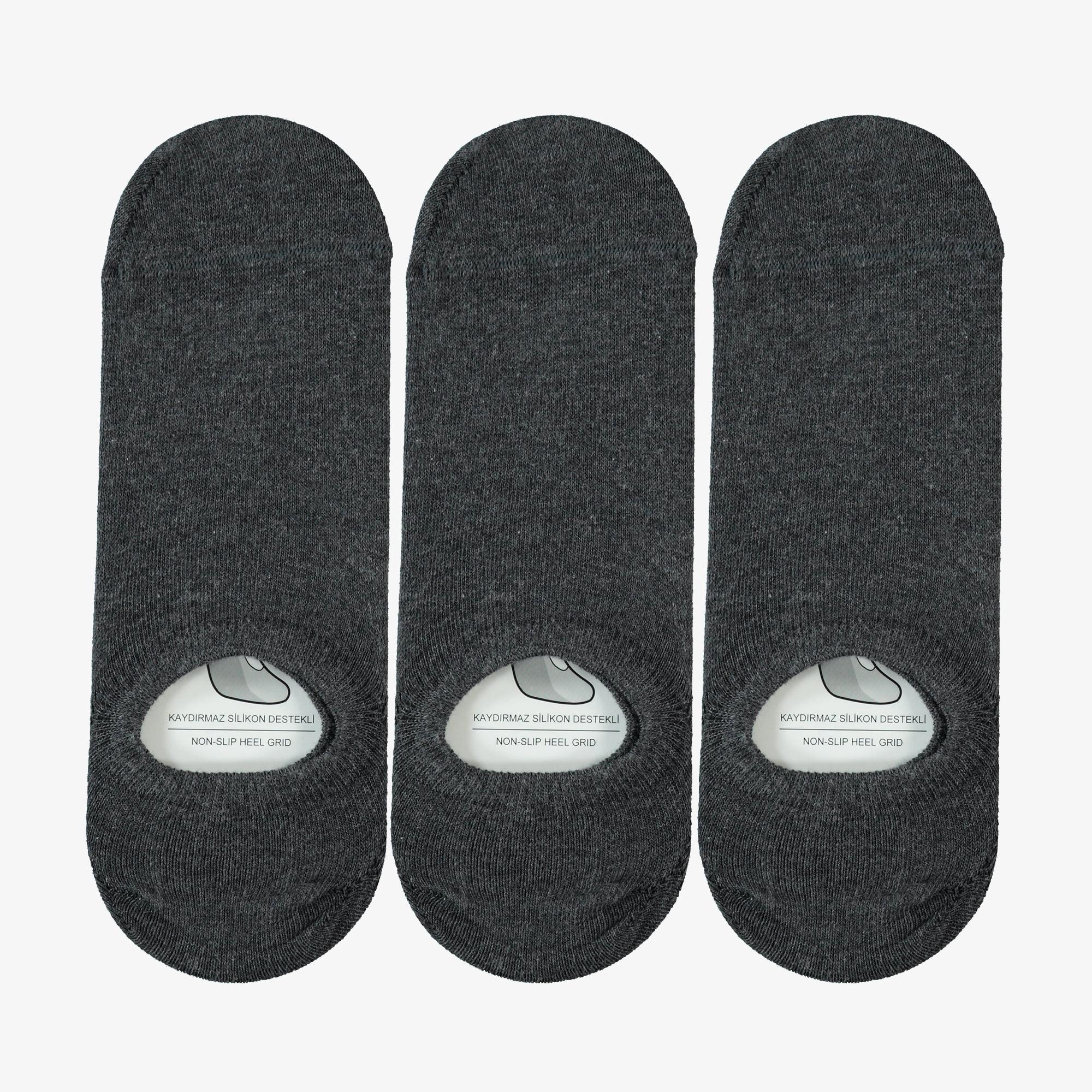 UNITED4 Core Erkek Gri 3'lü Çorap