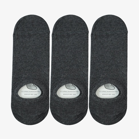  UNITED4 Core Erkek Gri 3'lü Çorap