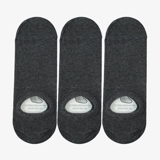  UNITED4 Core Erkek Gri 3'lü Çorap