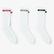 UNITED4 Erkek Çizgili Beyaz 3'lü Çorap