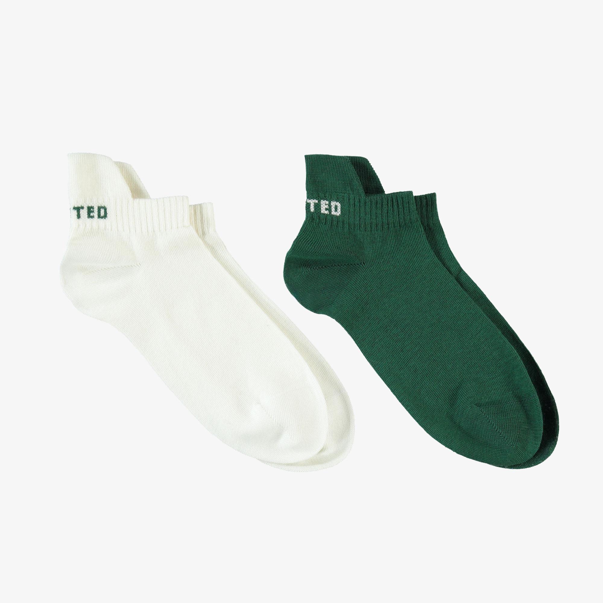 UNITED4 Erkek Yeşil/Beyaz 2'li Çorap