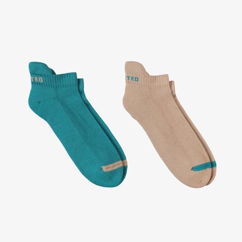  UNITED4 Erkek Yeşil/Kahverengi 2'li Çorap