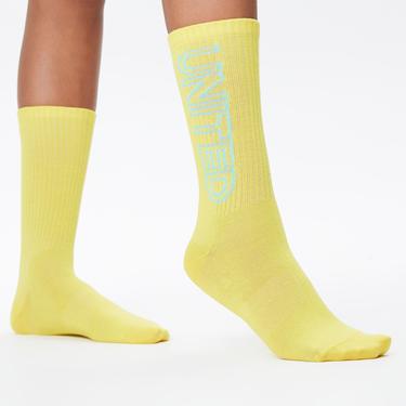  UNITED4 Unisex Pembe/Turuncu/Sarı 3'lü Çorap