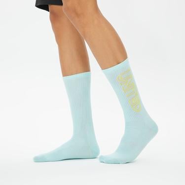  UNITED4 Unisex Sarı/Mavi 3'lü Çorap