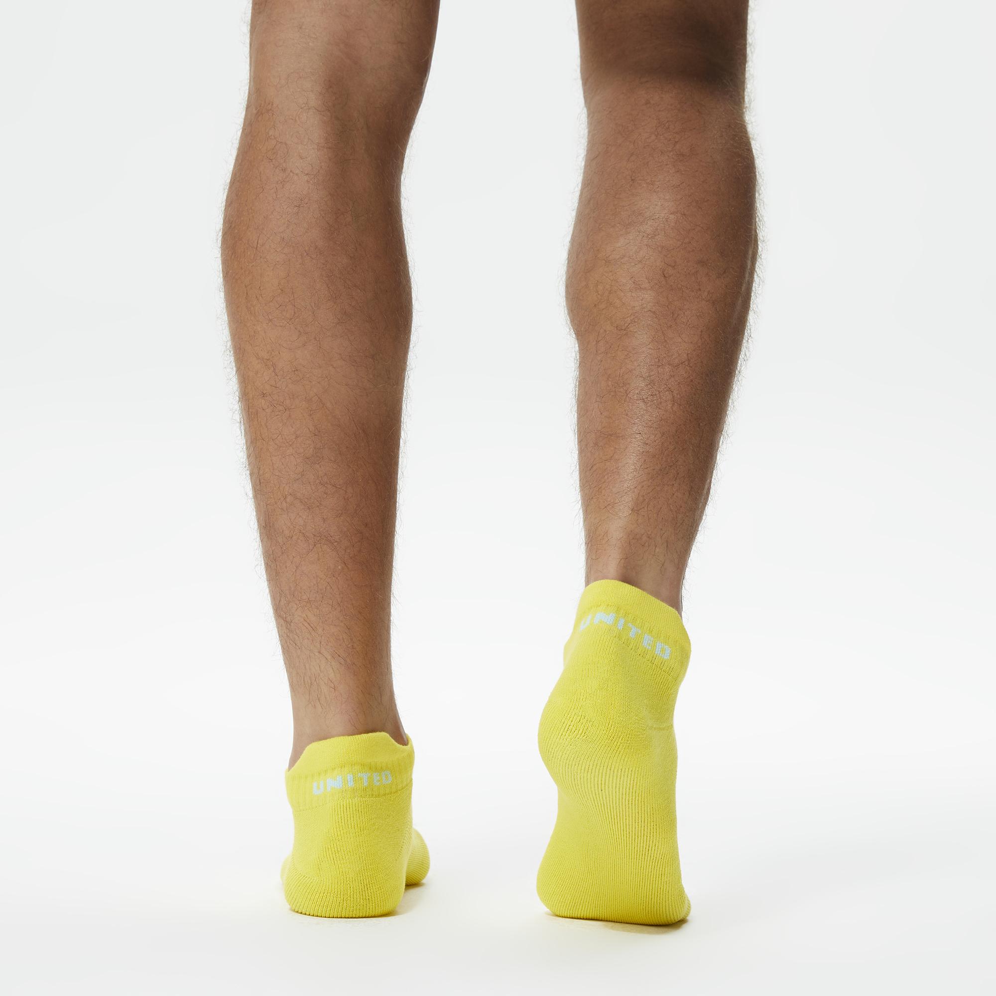 UNITED4 Erkek Sarı/Mavi 2'li Çorap